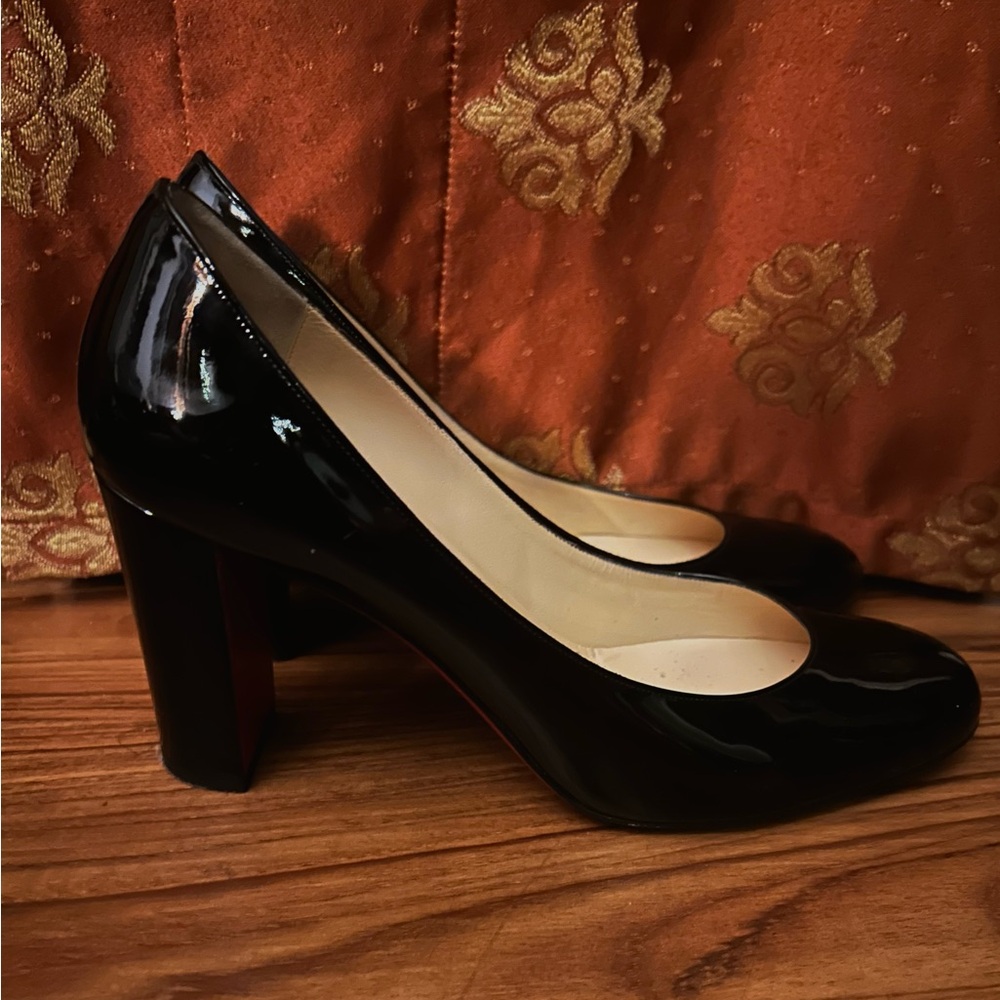 Christian Louboutin Black Patent Heels